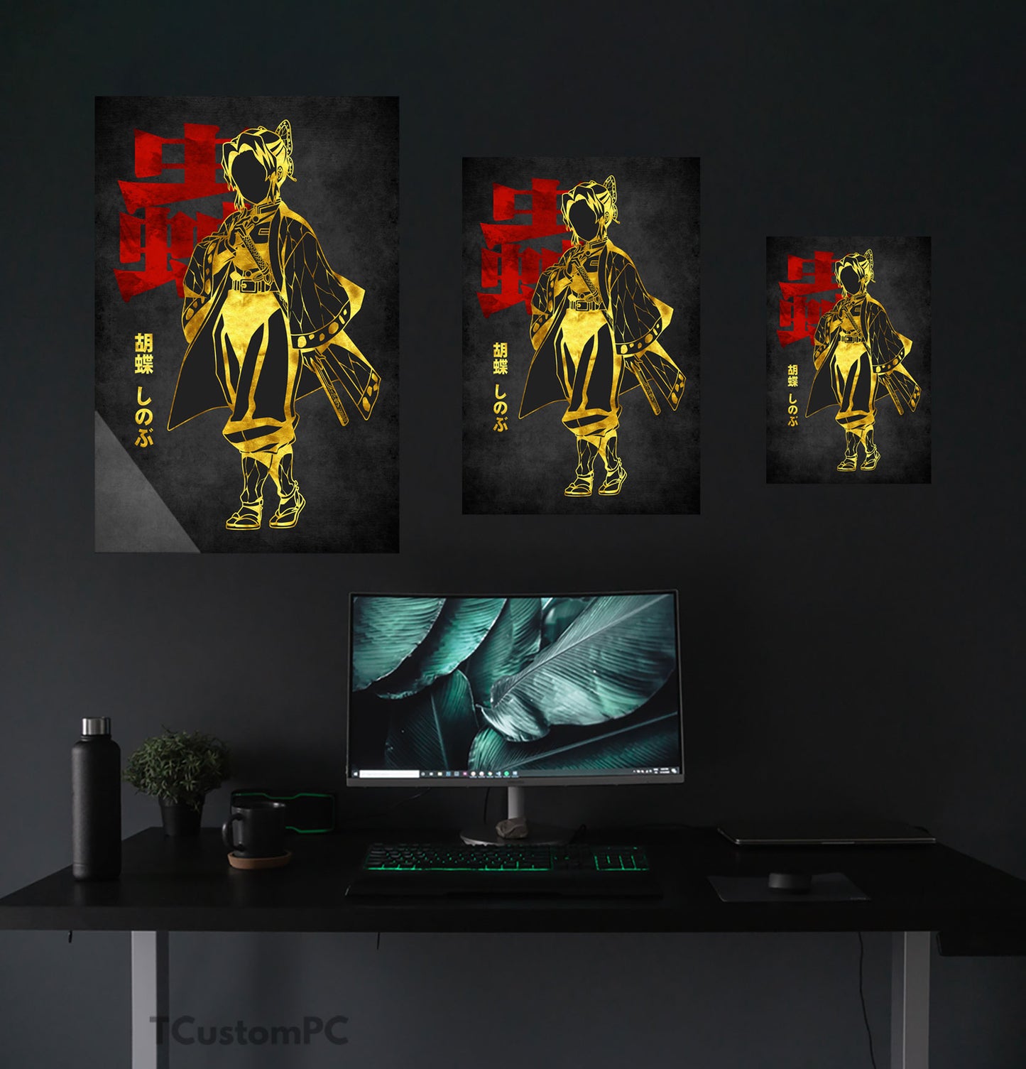 Pintura Shinobu Vermelho Dourado