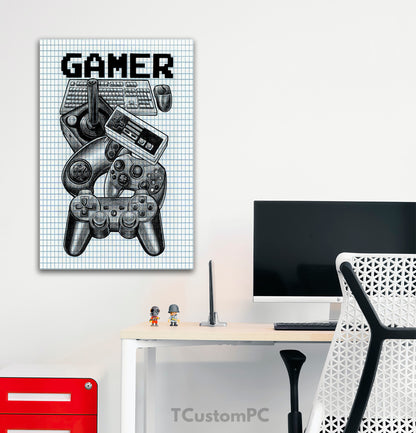 Skech Gamer Art painting