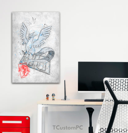 Cartão de desenho 29 Pintura Articuno