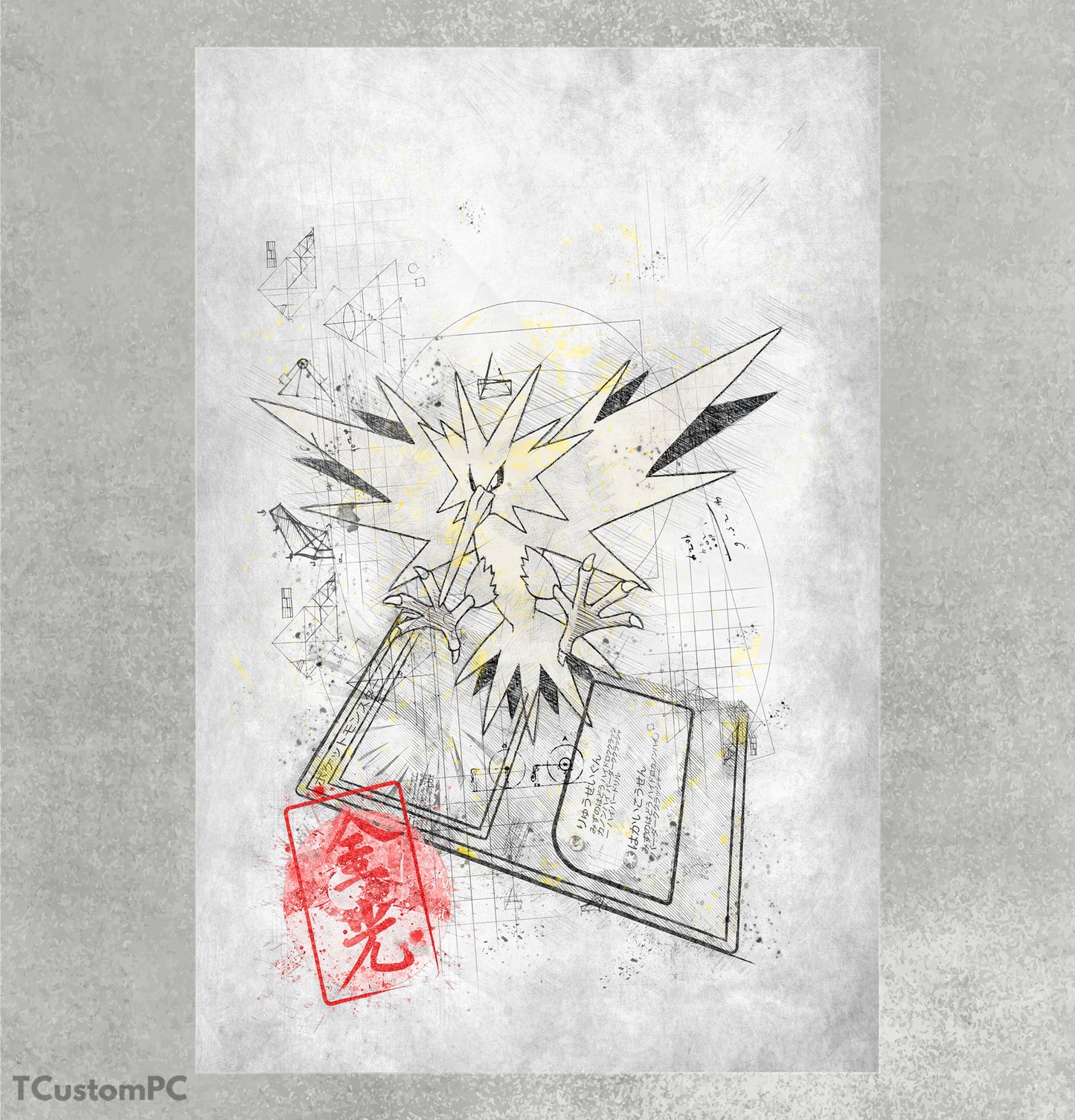 Sketch Card 31 Zapdos painting
