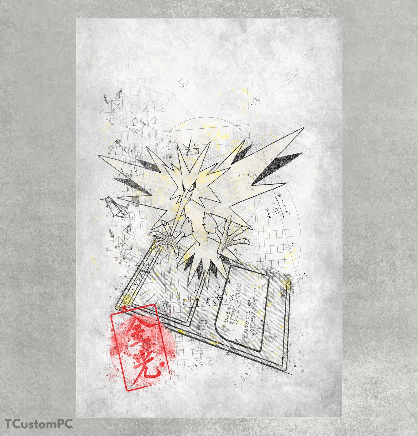 Cuadro Sketch Card 31 Zapdos