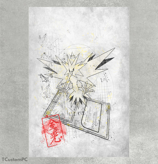 Sketch Card 31 Zapdos painting