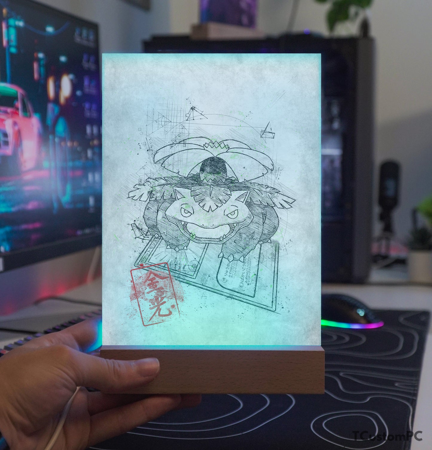 TC-Lamp Sketch Card 9 Venusaur