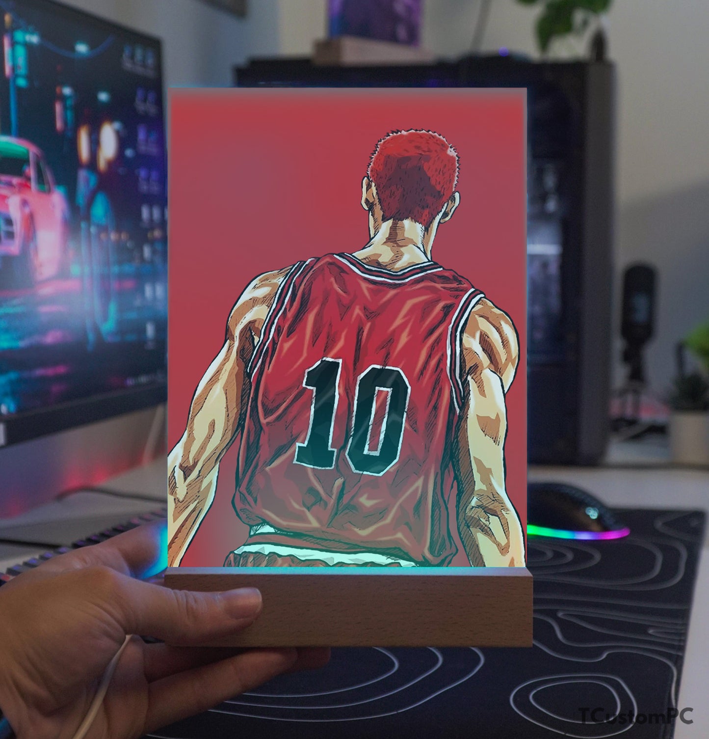 TC-Lamp Slam Dunk Hanamichi Sakuragi vector