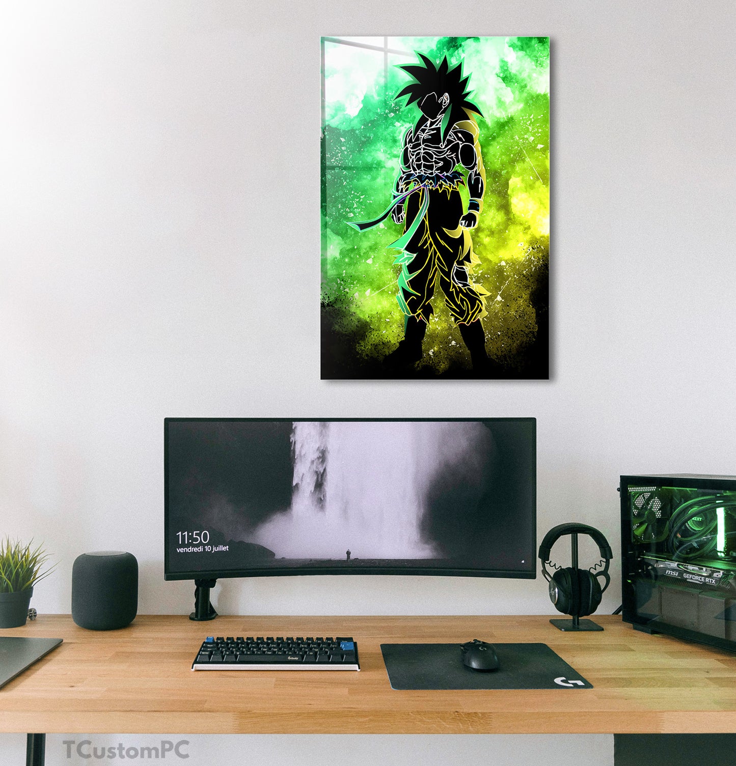 Pintura da alma de Broly Saiyan