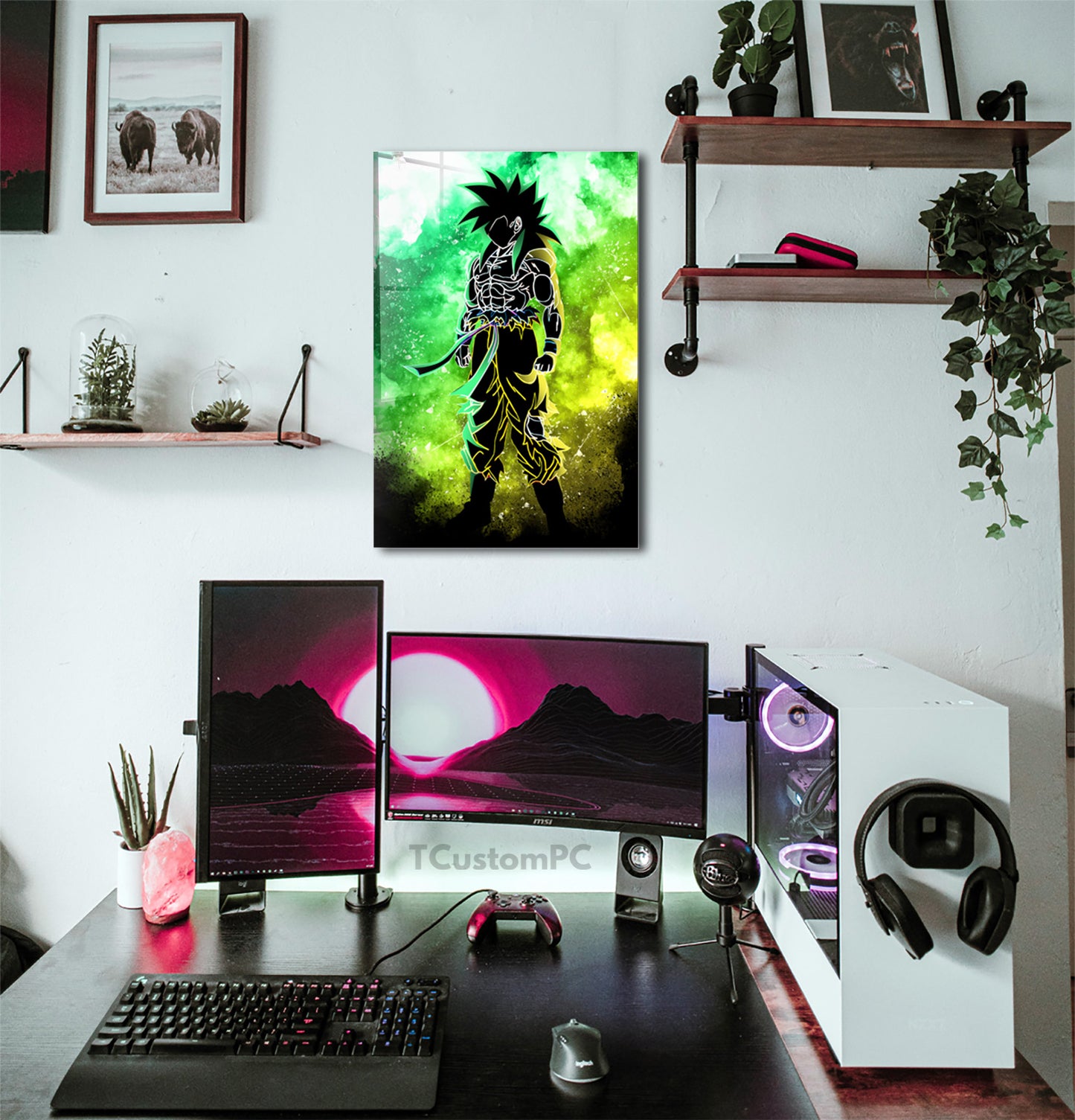 Pintura da alma de Broly Saiyan