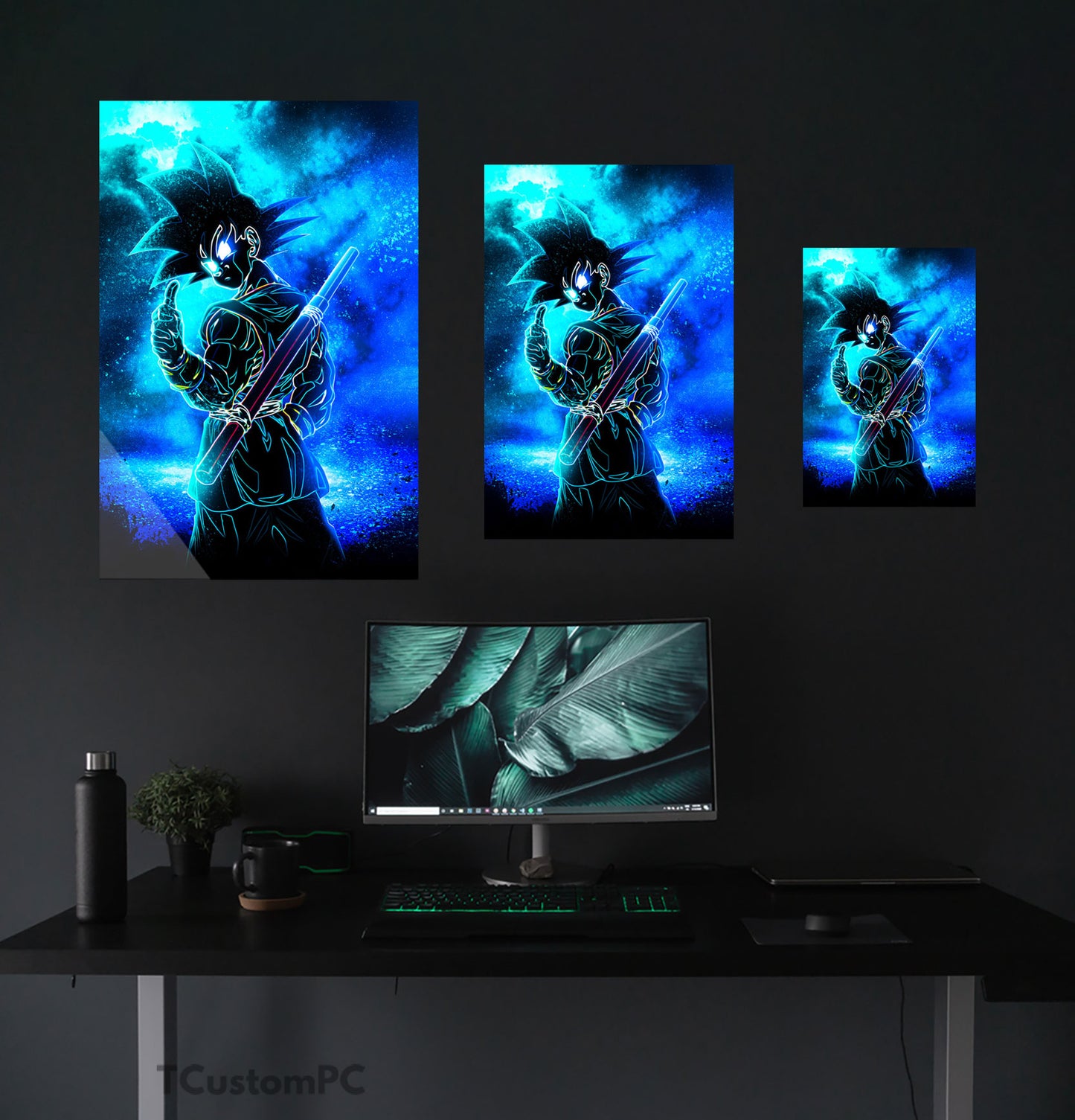 Soul of Goku Blue painting