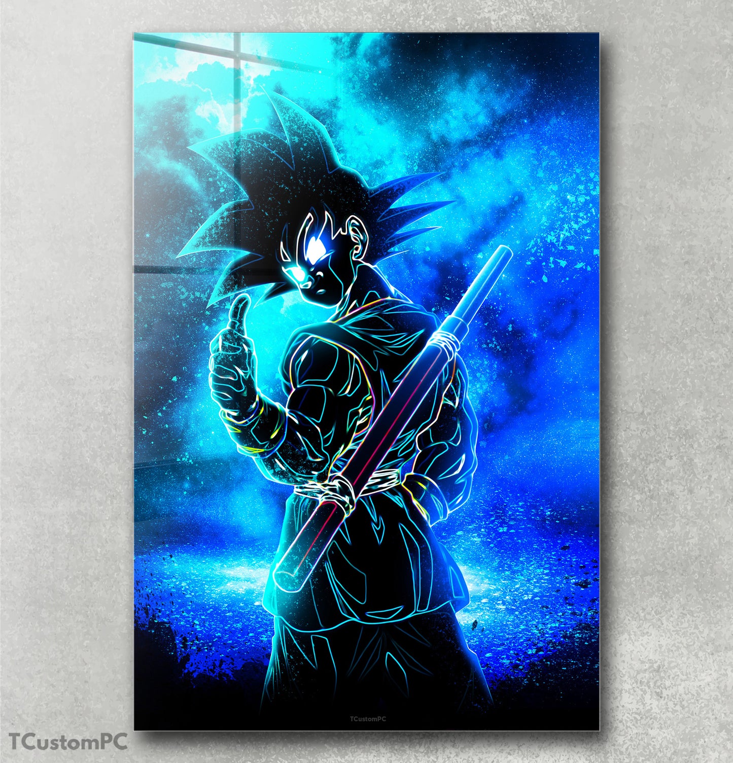 Cuadro Soul of Goku Blue