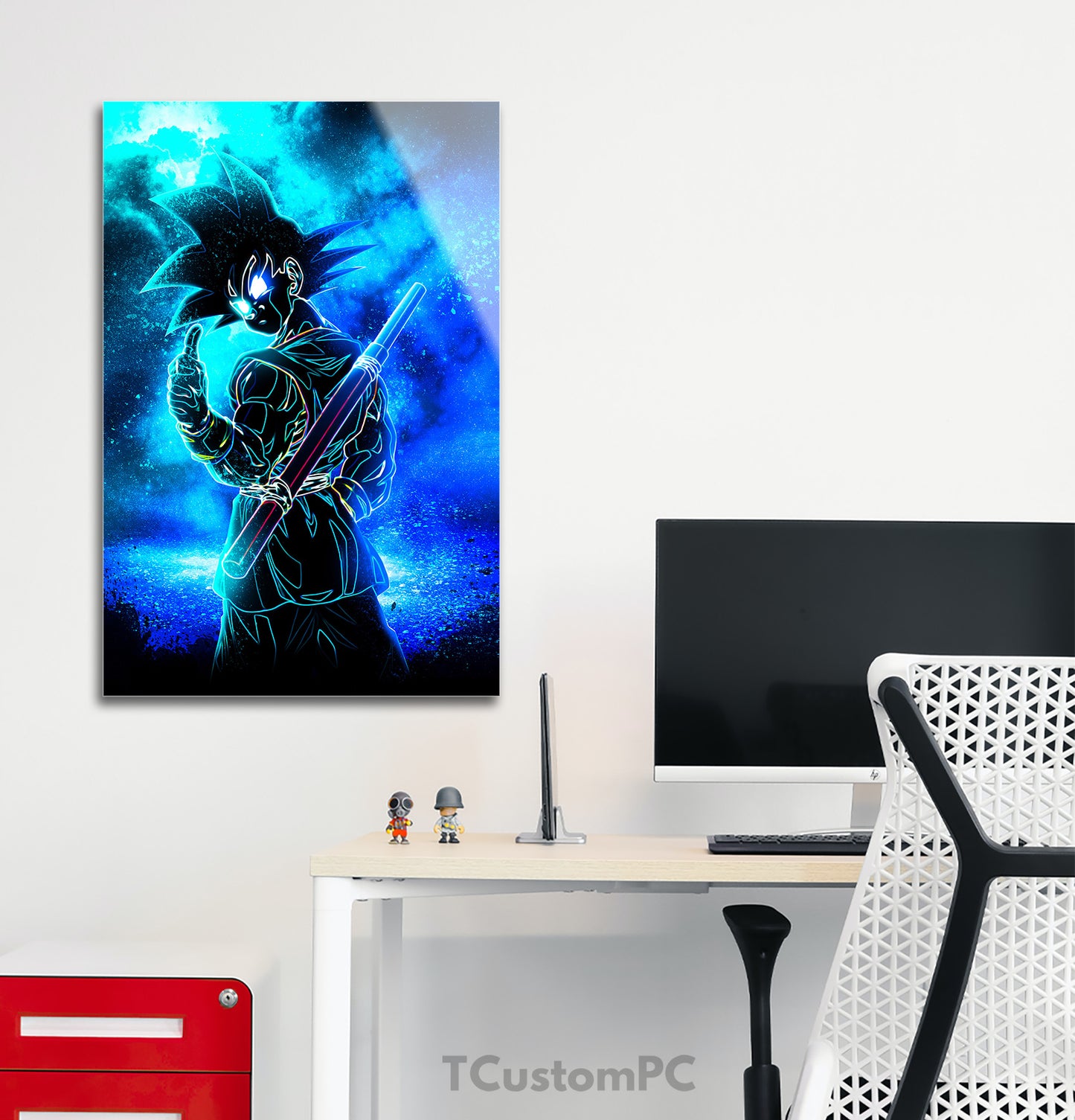 Soul of Goku Blue painting