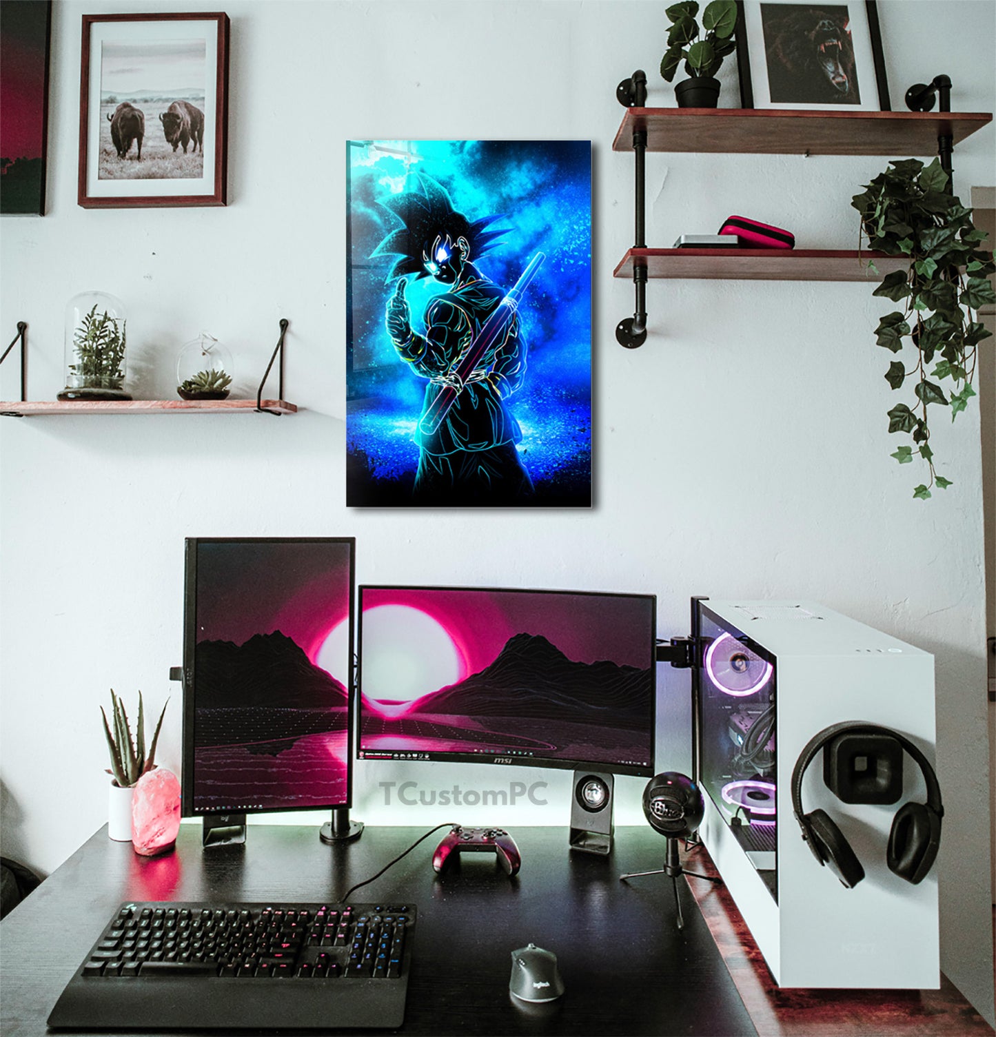 Soul of Goku Blue painting