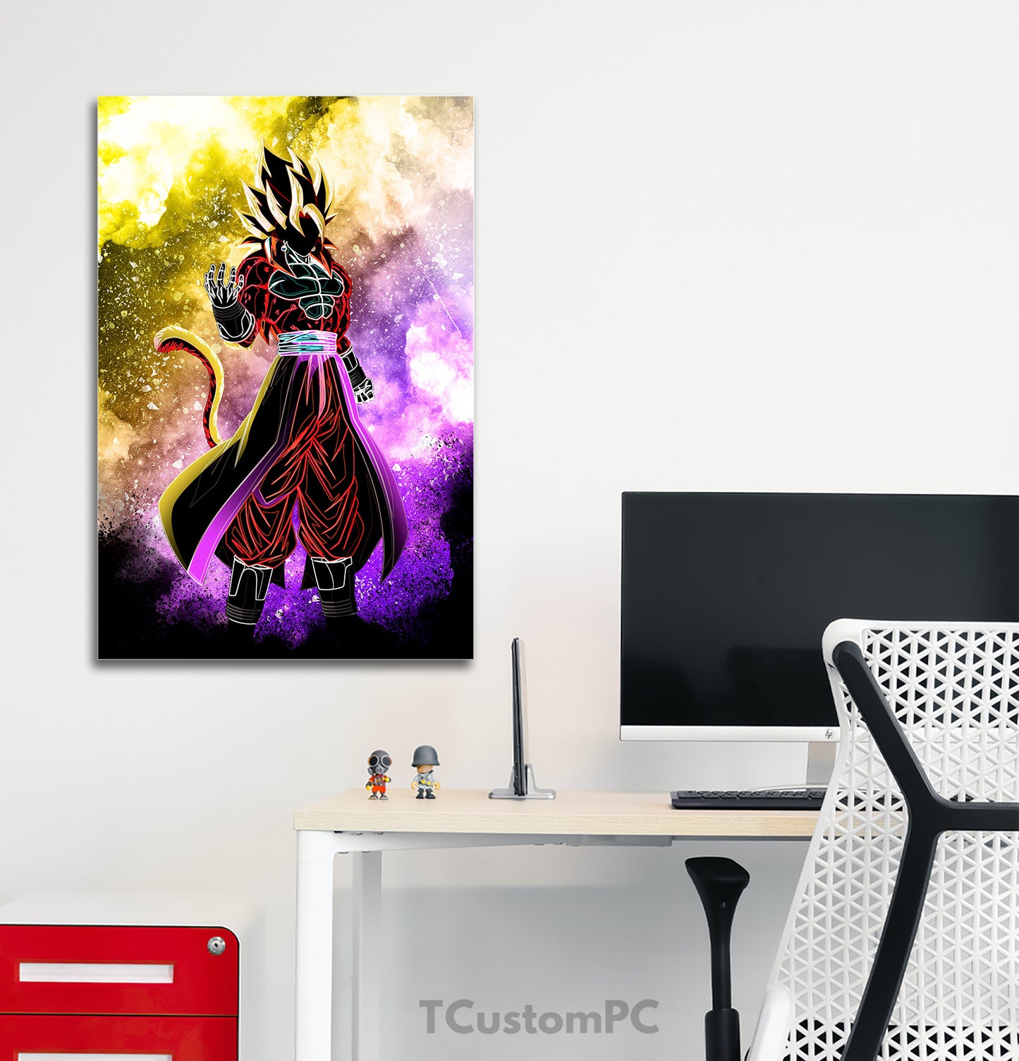 Pintura da alma de Goku Super Saiyan 4