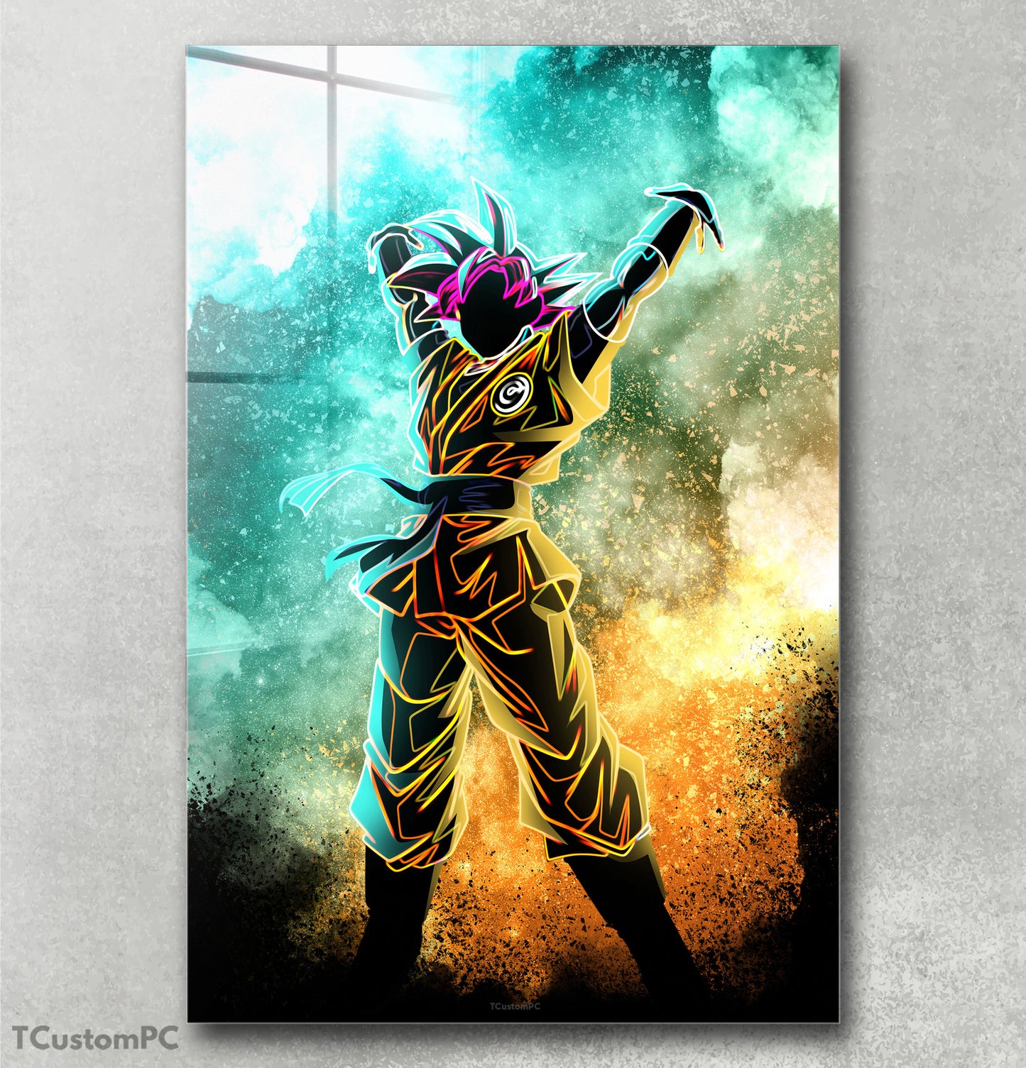 Pintura da Alma de Goku Super Saiyan Deus