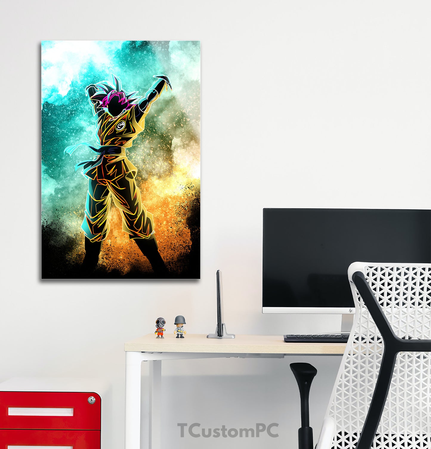 Soul of Goku Super Saiyan God painting