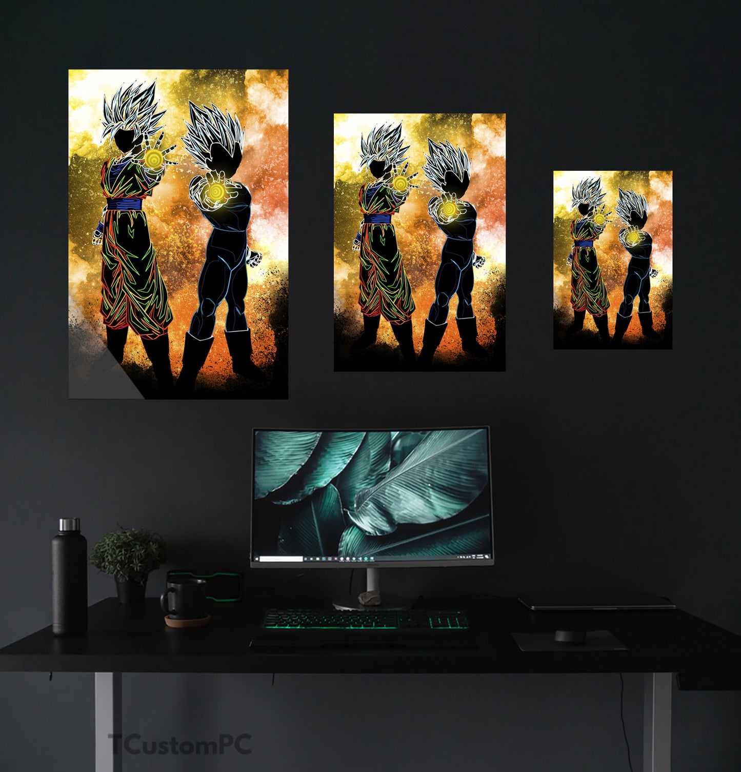 Soul of Goku & Vegeta painting