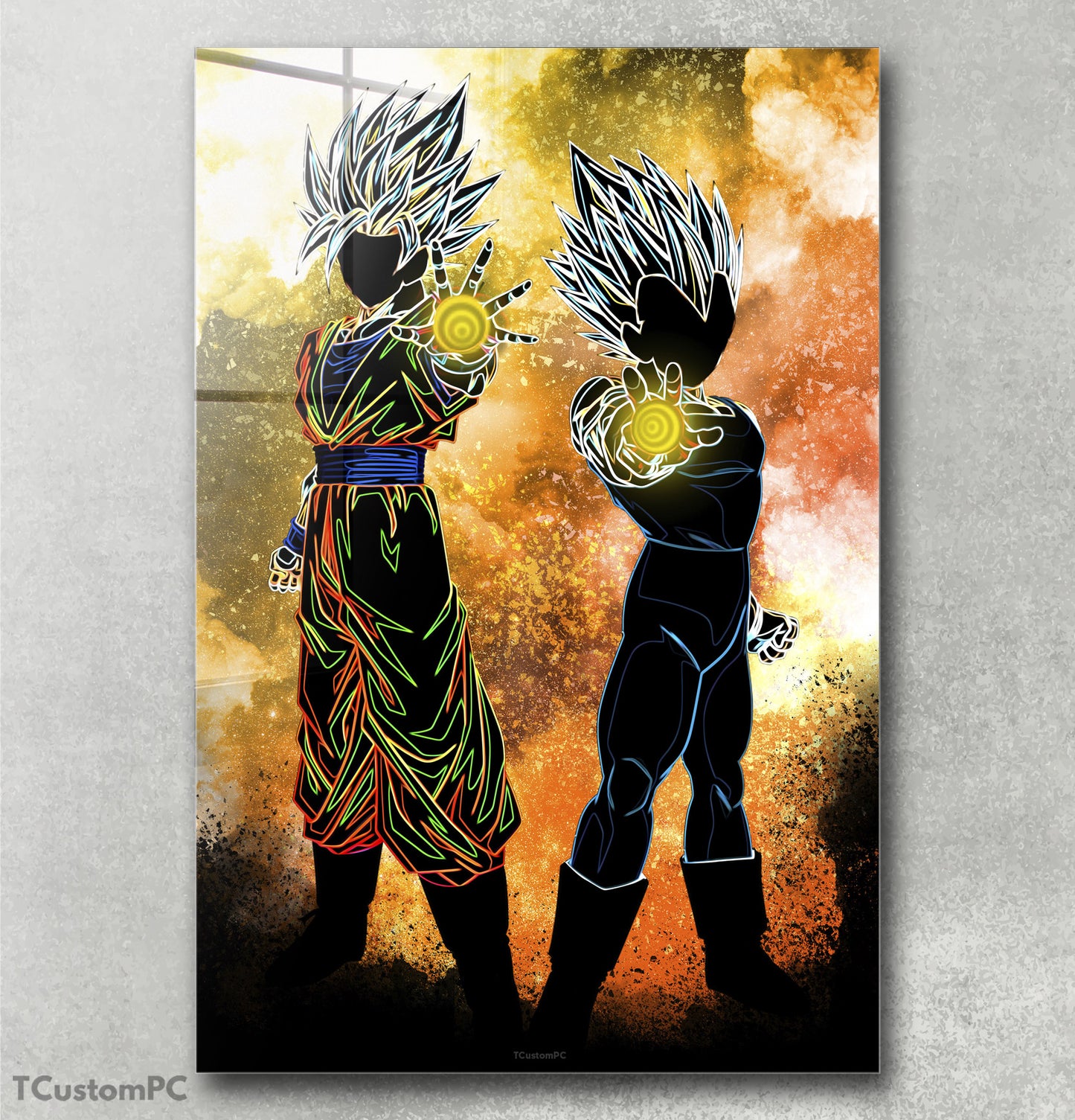 Pintura Alma de Goku e Vegeta