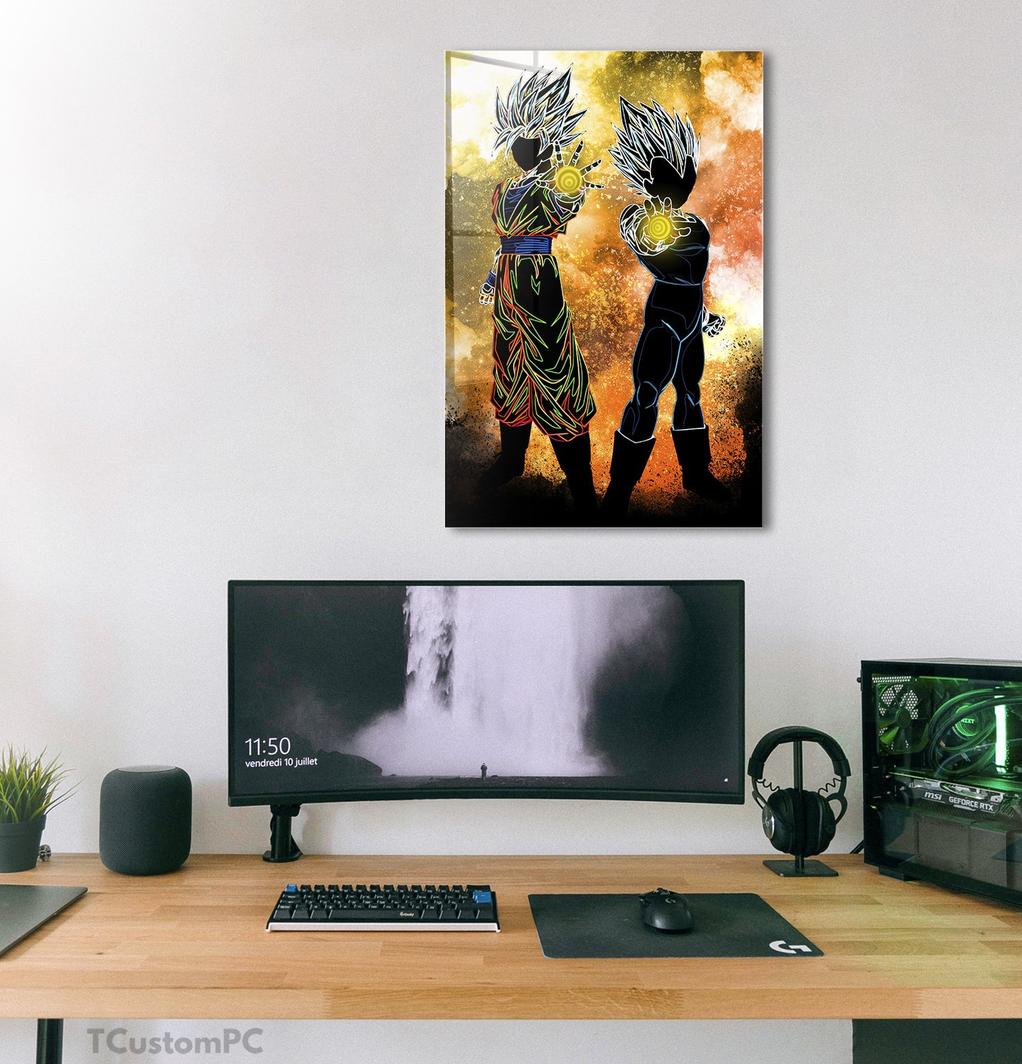 Soul of Goku &amp; Vegeta painting