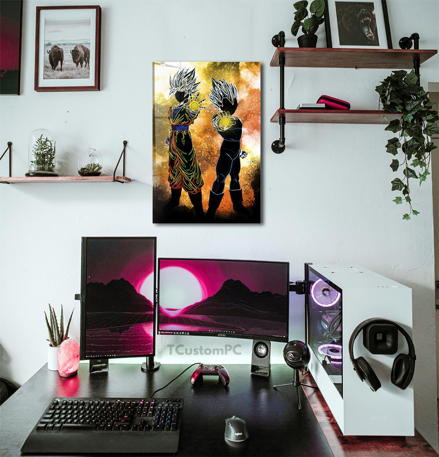 Soul of Goku &amp; Vegeta painting