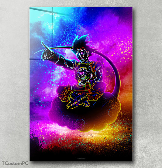 Cuadro Soul of Goku padre & Gohan