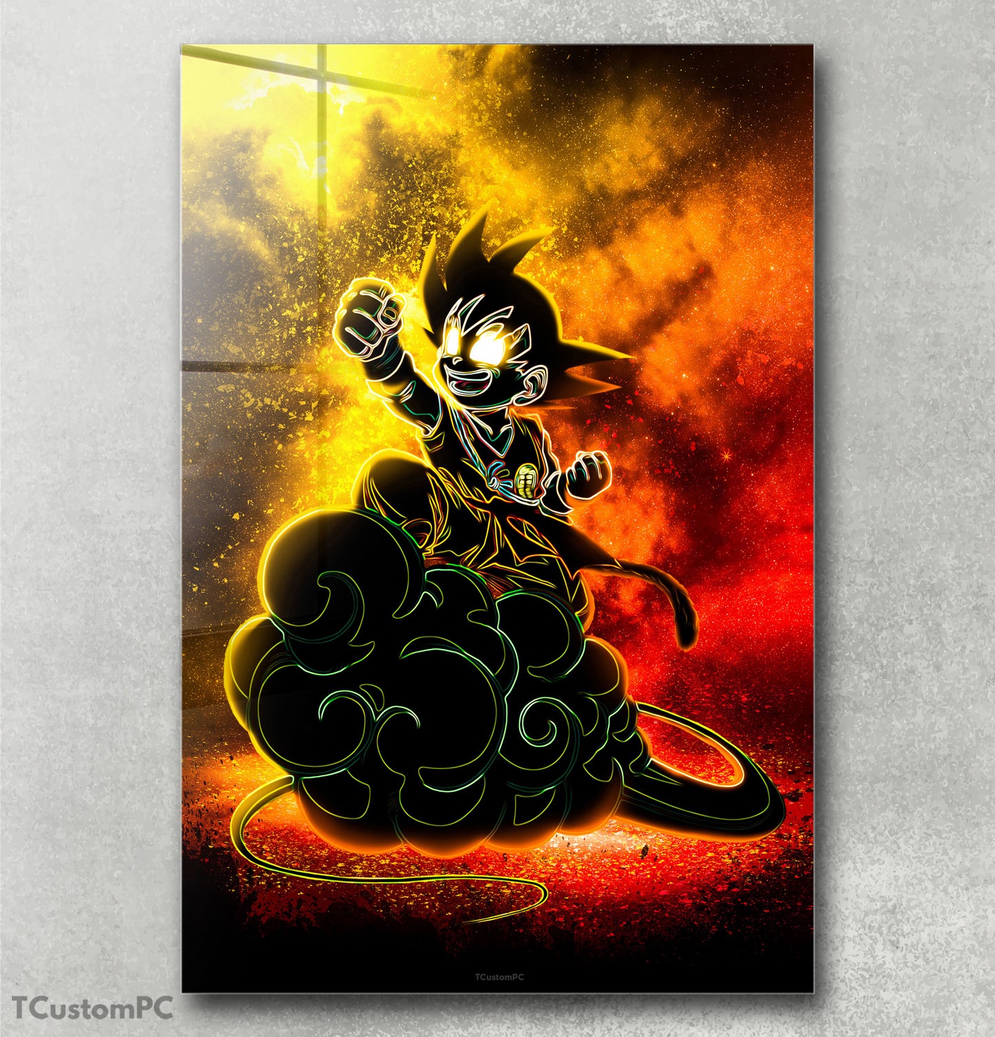 Alma de Goku Pintura em nuvem