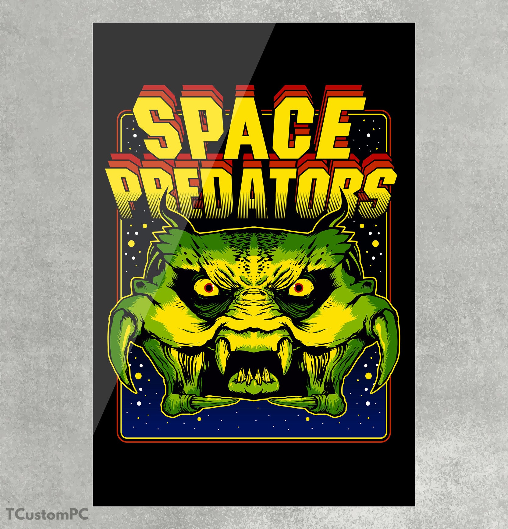 Cuadro Space Predators, Nuevo Diseño - Displate cuadro de metacrilato ...