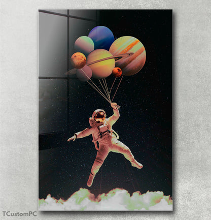 Space balloon painting