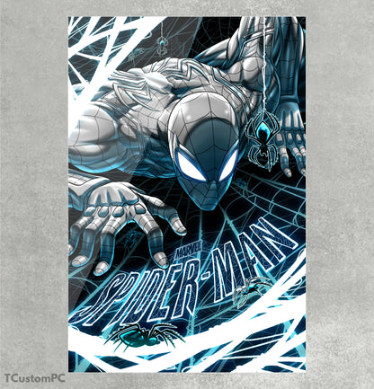 Pintura do Homem-Aranha em prata