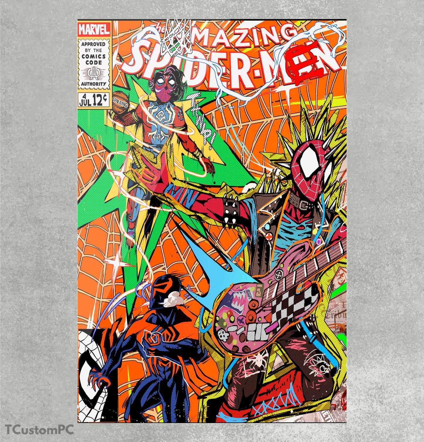 Cuadro Spider-Punk Illustration