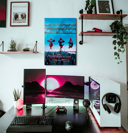 Spideys Hanging On Crane painting