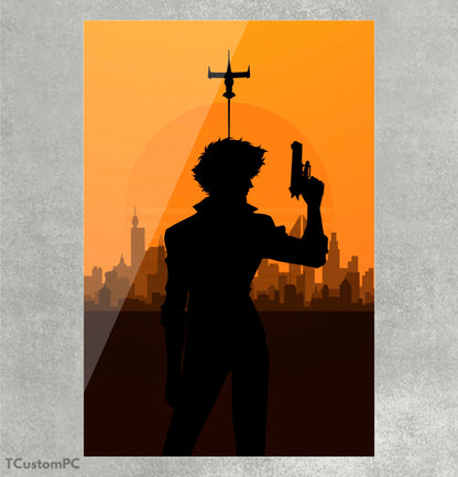 Spike Spiegel Retro Painting