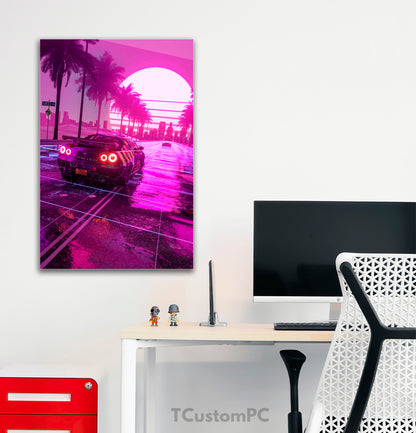 Frame "Sunset R34" Nissan GTR