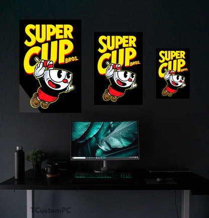 Super Cup Bros - Cuphead painting