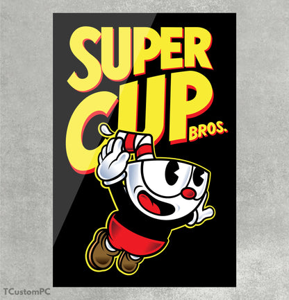 Super Cup Bros - Cuphead painting