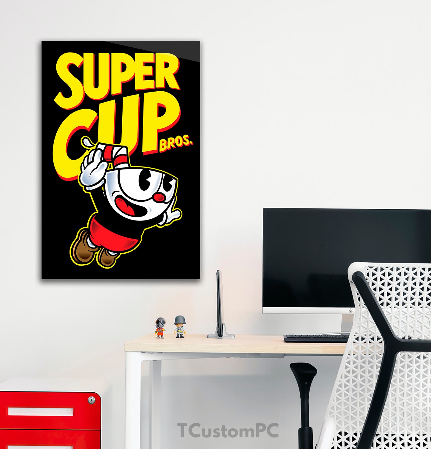 Super Cup Bros - Cuphead painting