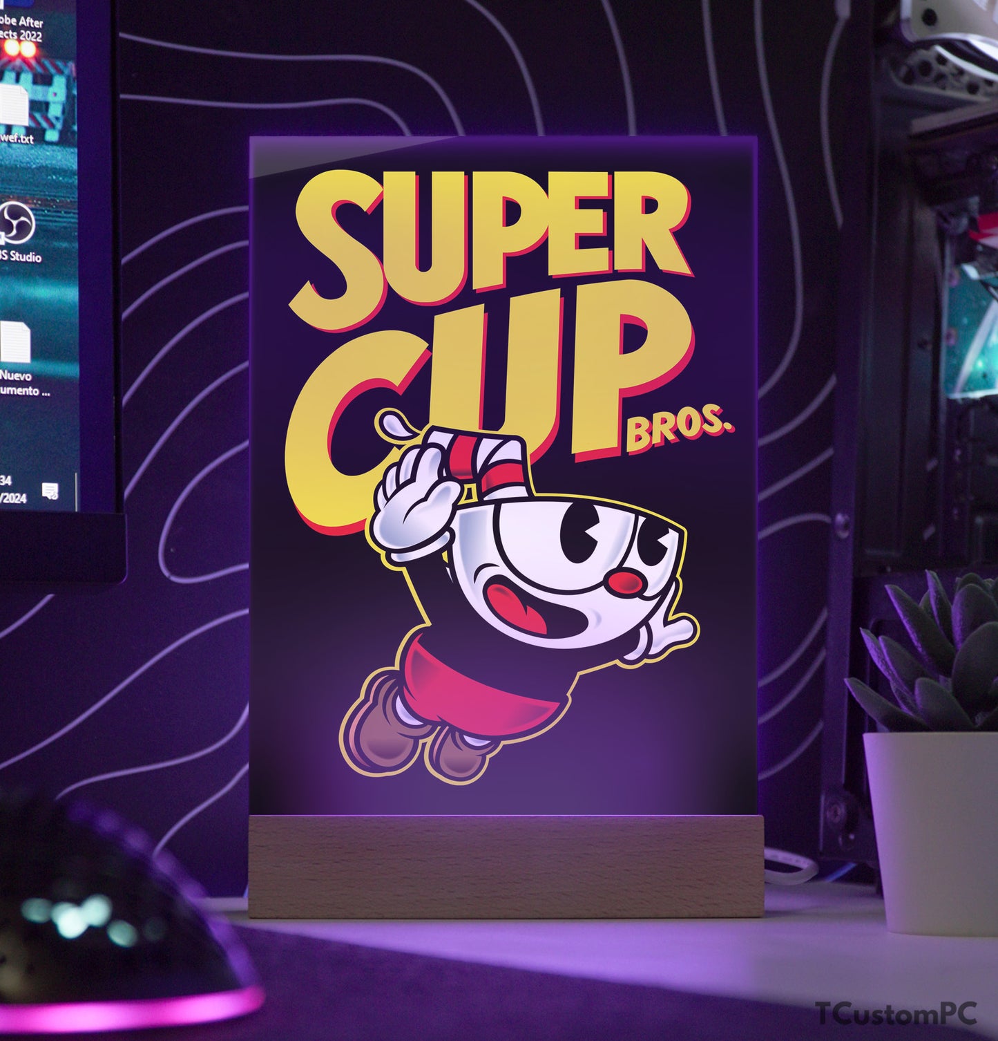 TC-Lamp Super Cup Bros   Cuphead