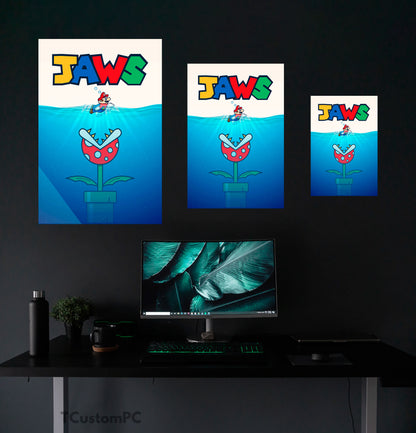 Super Mario Jaws Painting