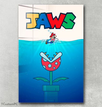 Pintura Super Mario Jaws