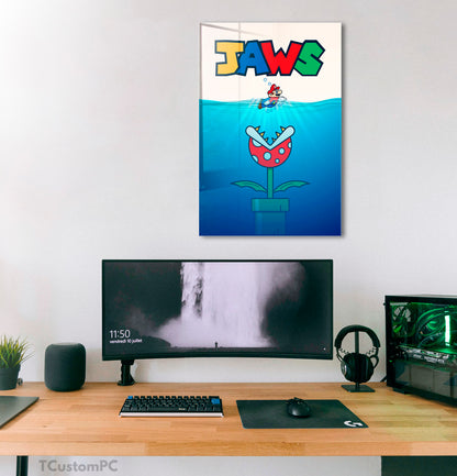 Super Mario Jaws Painting