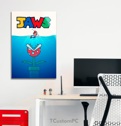 Pintura Super Mario Jaws