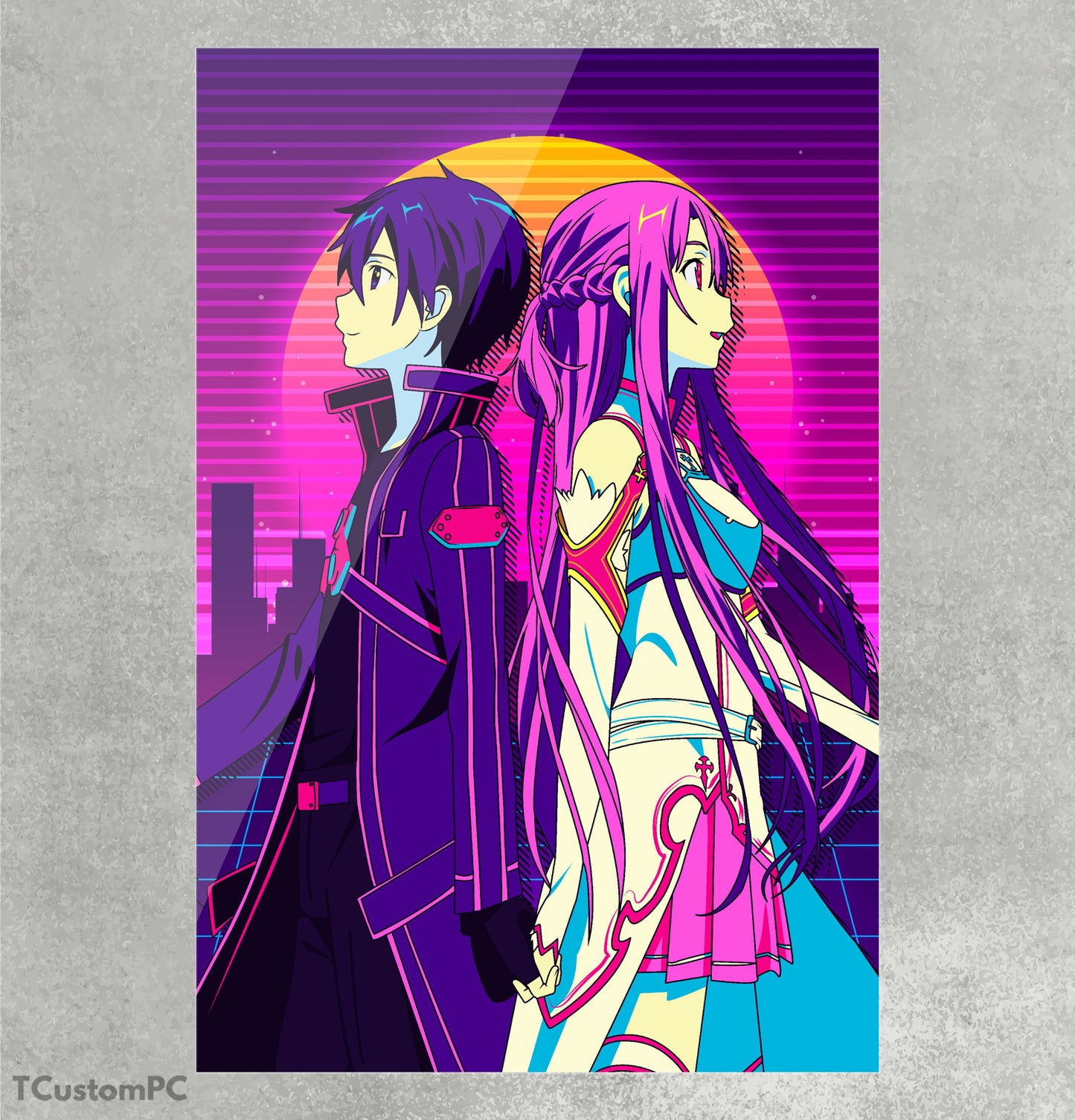 Sword art online painting - Asuna and Kirito