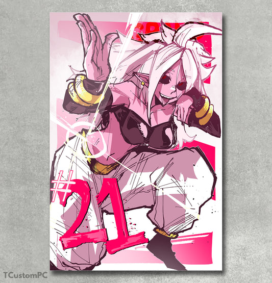 Android 21 Dragon Ball painting