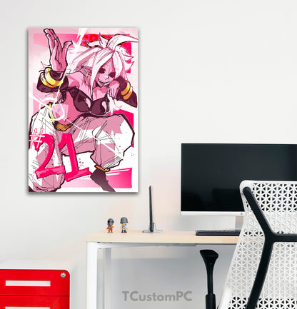 Pintura de Dragon Ball do Android 21