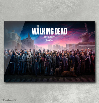 Peça gigante de tributo a TWD, pintura de agradecimento