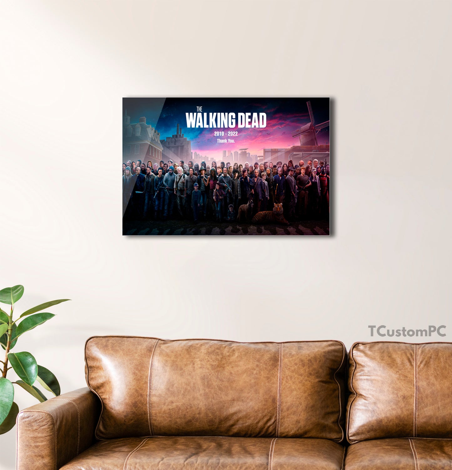 Peça gigante de tributo a TWD, pintura de agradecimento