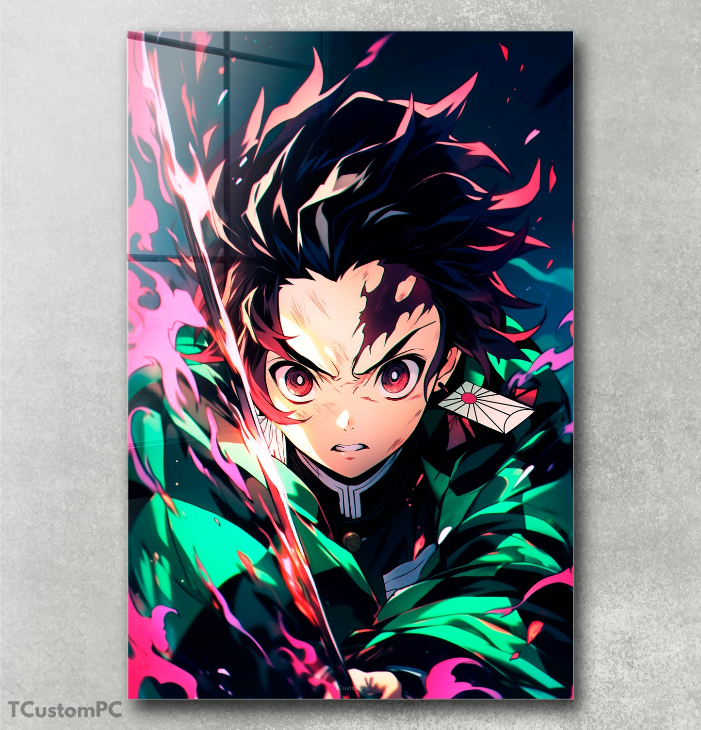 Tanjiro Demon Slayer painting