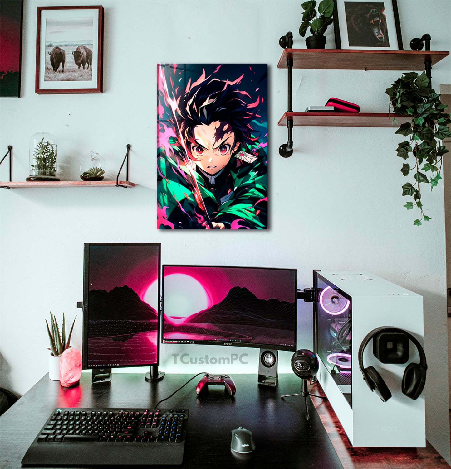 Tanjiro Demon Slayer painting