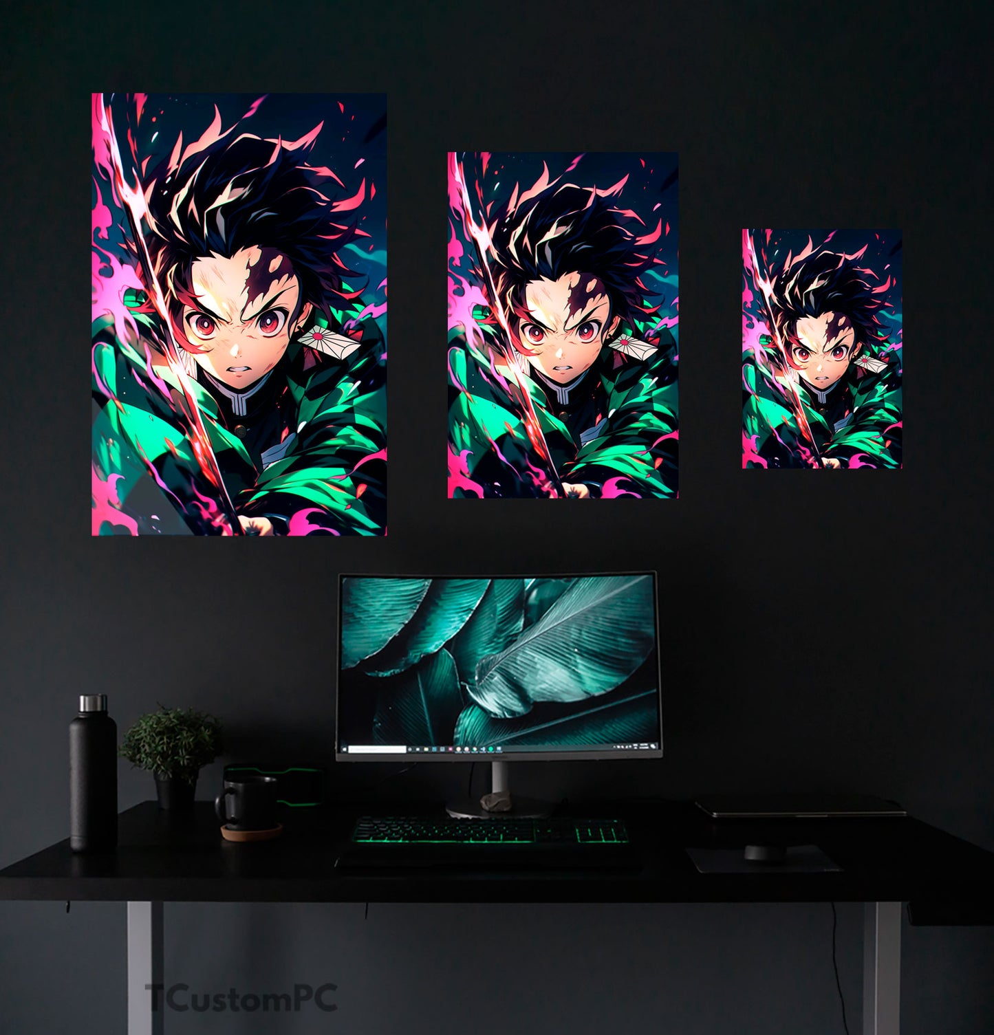 Tanjiro Demon Slayer painting