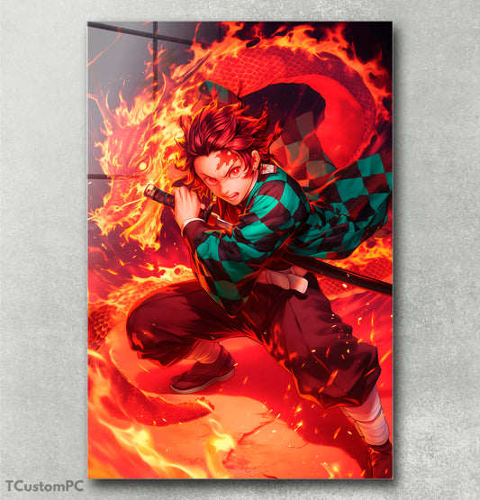 Tanjiro Flame painting