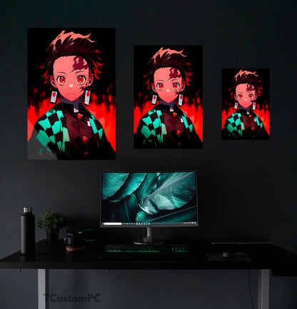 Tanjiro Kimetsu No Yaiba painting