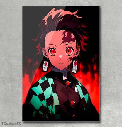 Pintura de Tanjiro Kimetsu No Yaiba