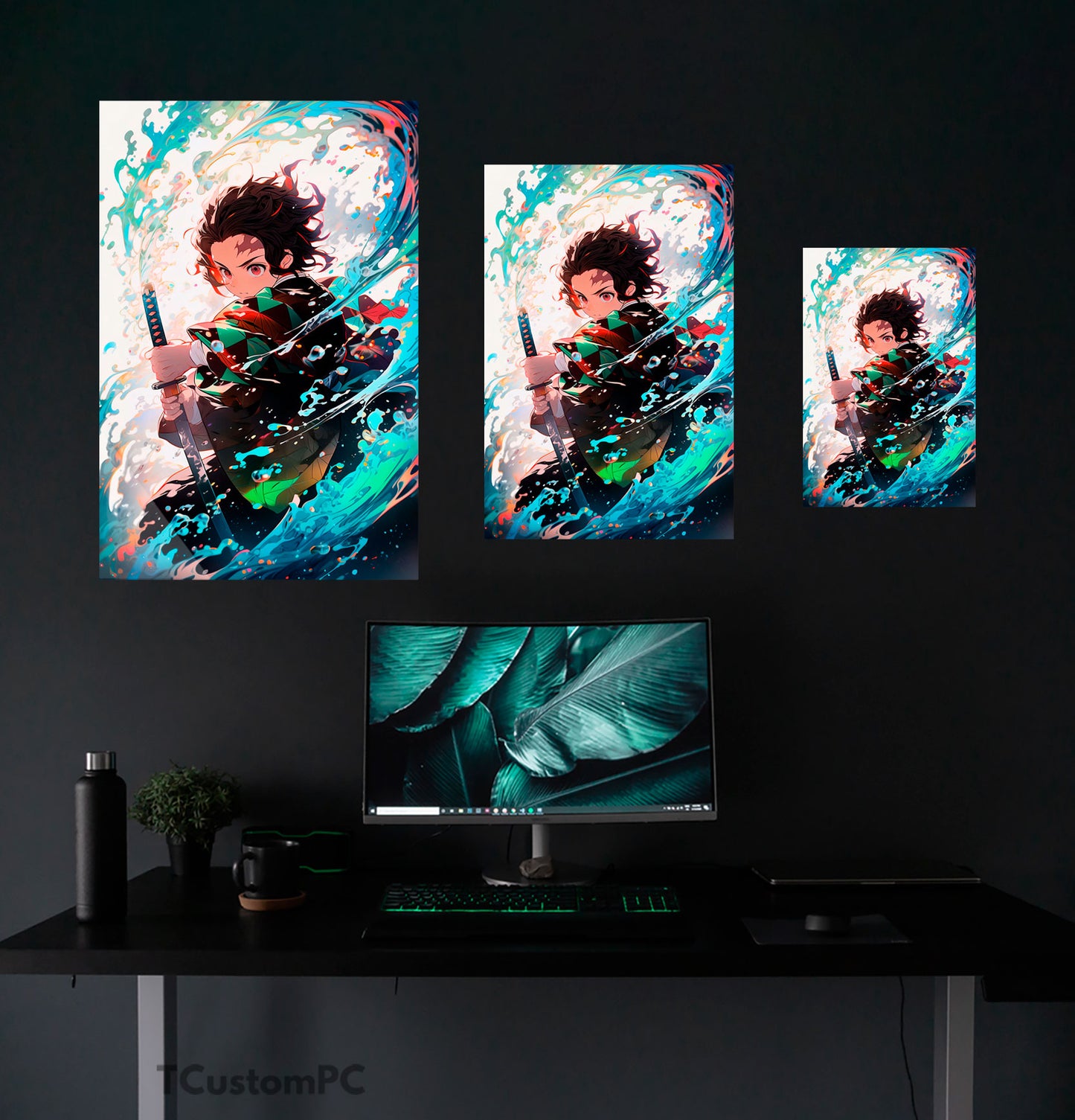 Tanjiro Wave painting